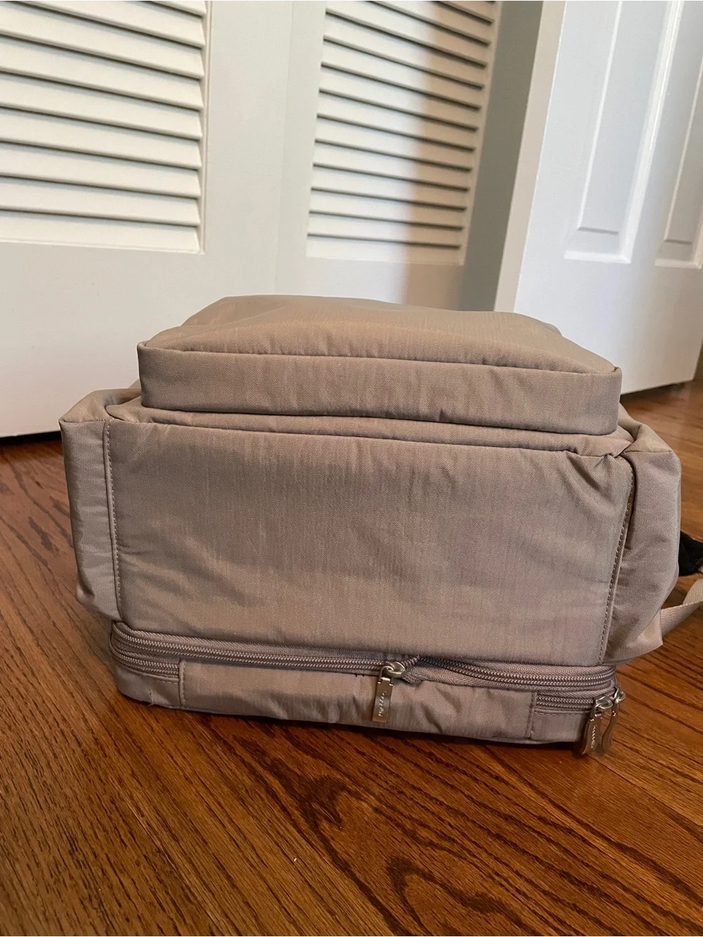 Baggallini Coastal Flip Lock Backpack in Moonrock